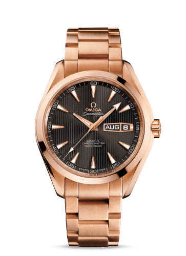 Omega Seamaster Aqua Terra 150m Co-Axial 43 Annual Calendar Red Gold / Grey / Bracelet